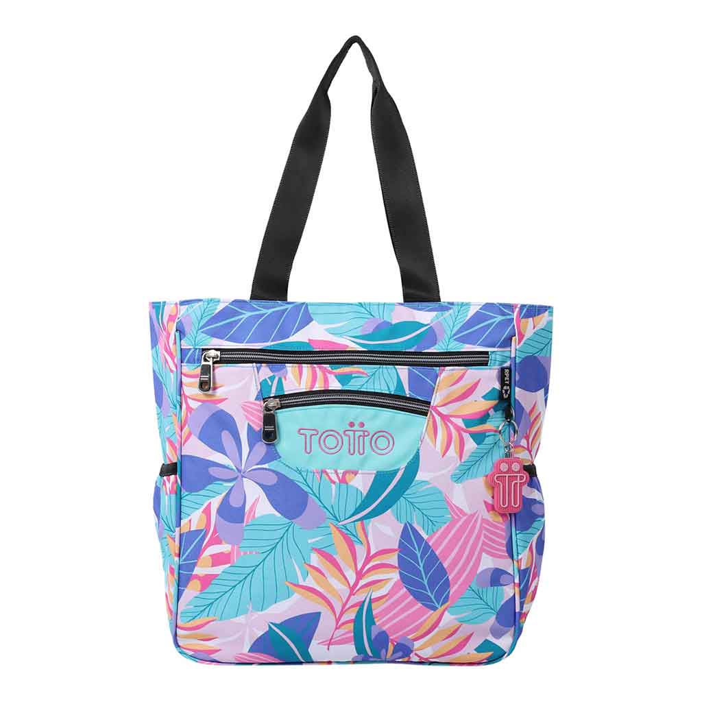 Bolso Con Agarre De Florees Totto
