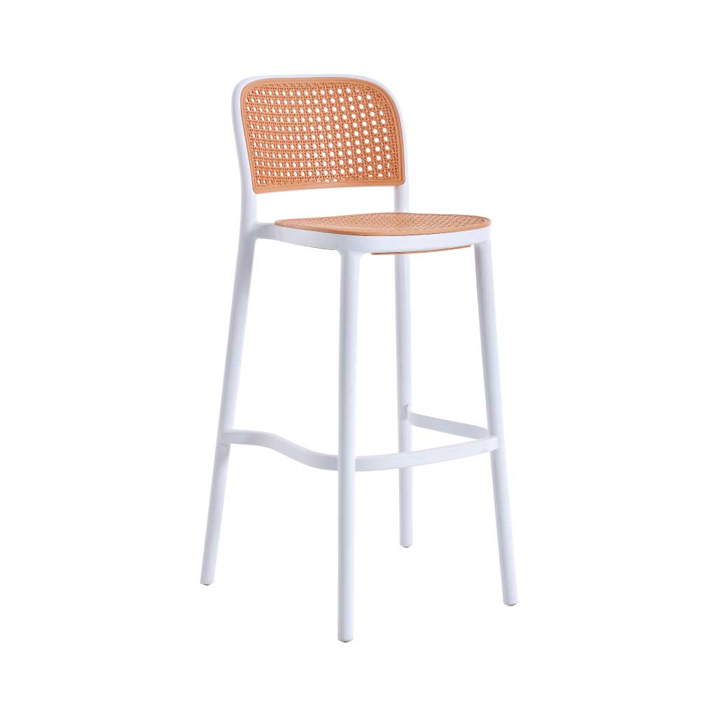 Silla de bar Ilias trenzado
