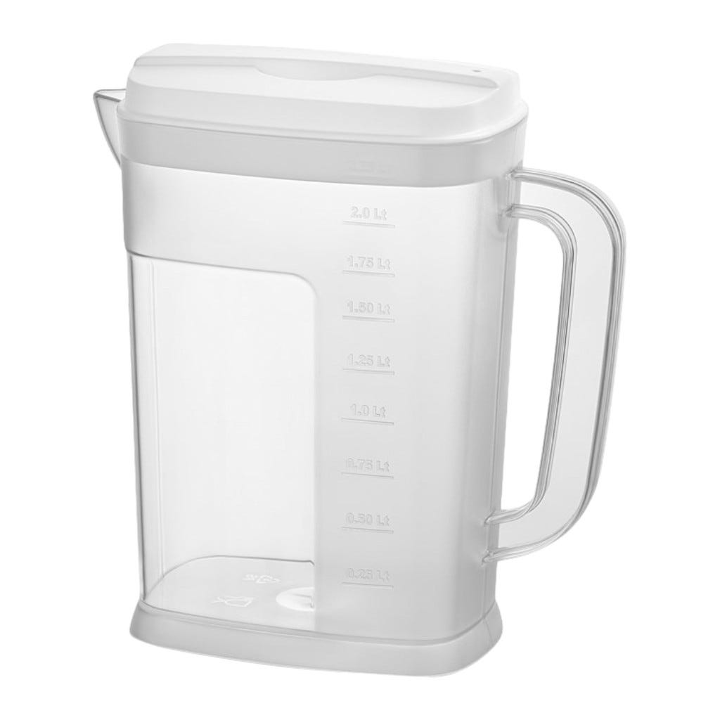 Jarra Blanco De Plástico 76Oz