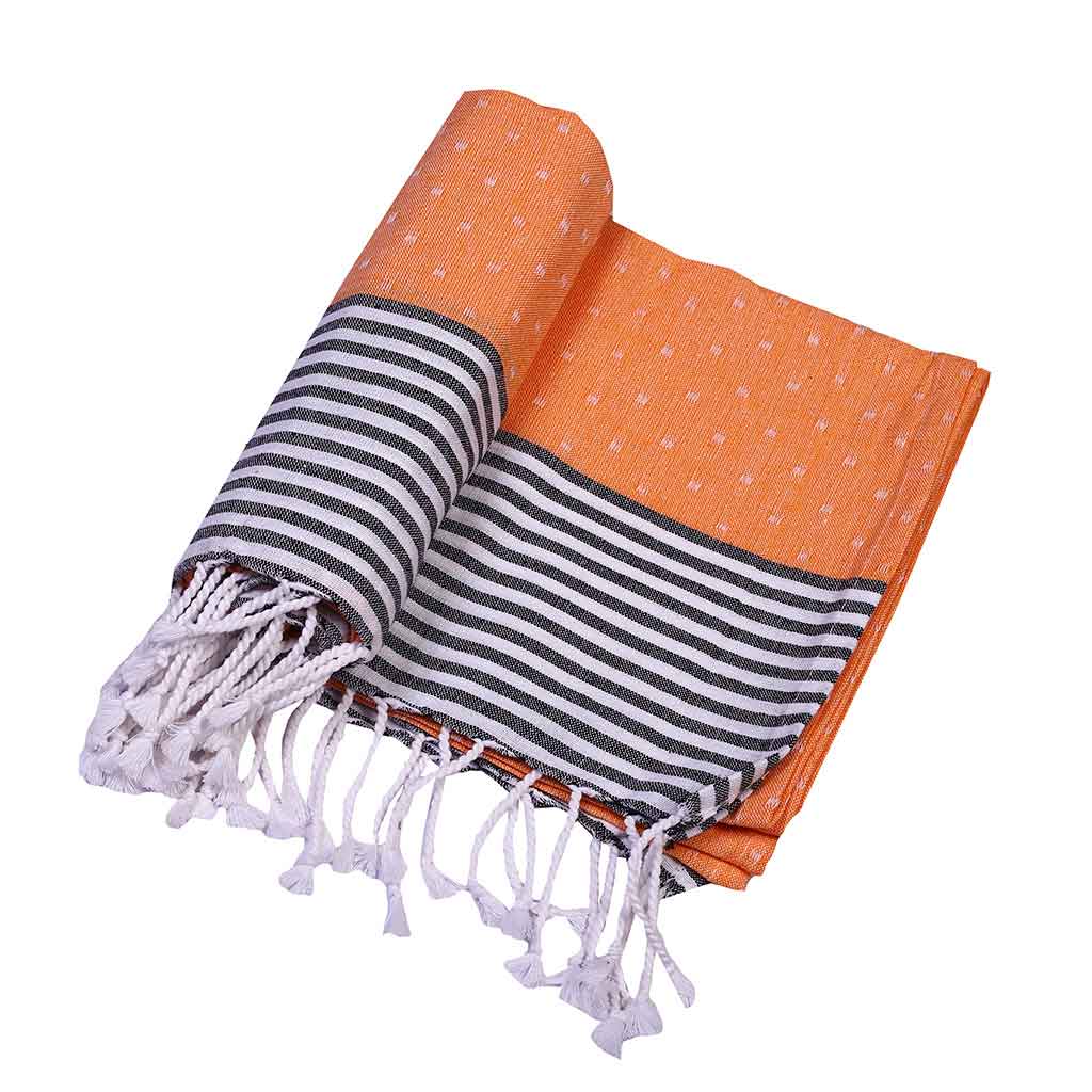 Toalla estampada con flecos 100X180CM