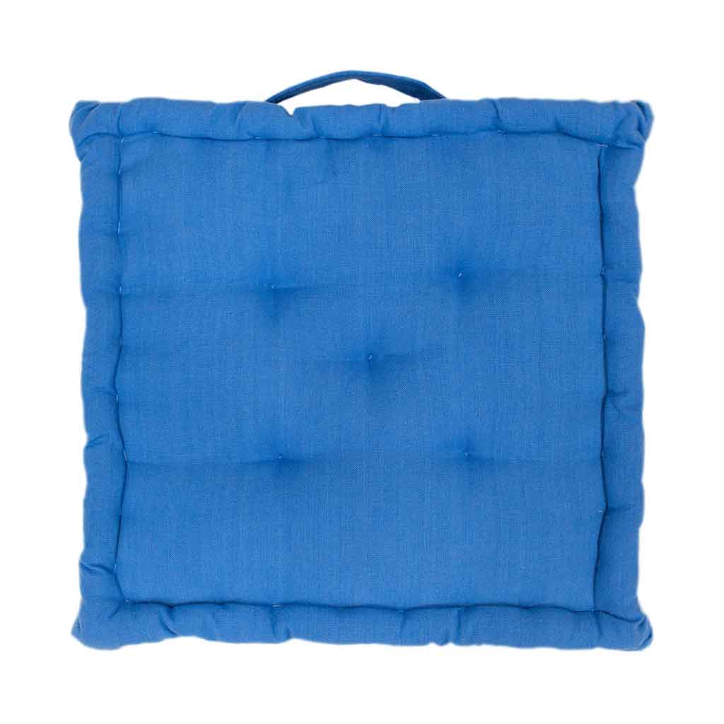 Cojín Cuadrado De Piso Azul 40x40x6cm