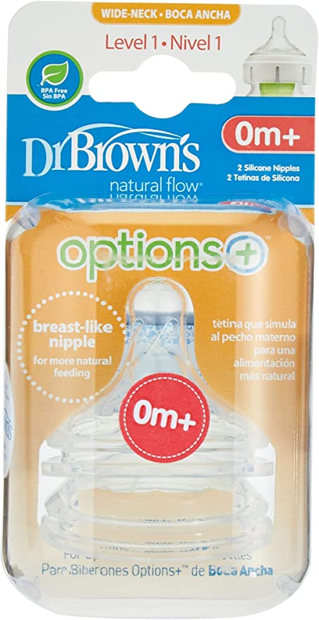2 Tetinas Anchas de Silicona Dr Brown