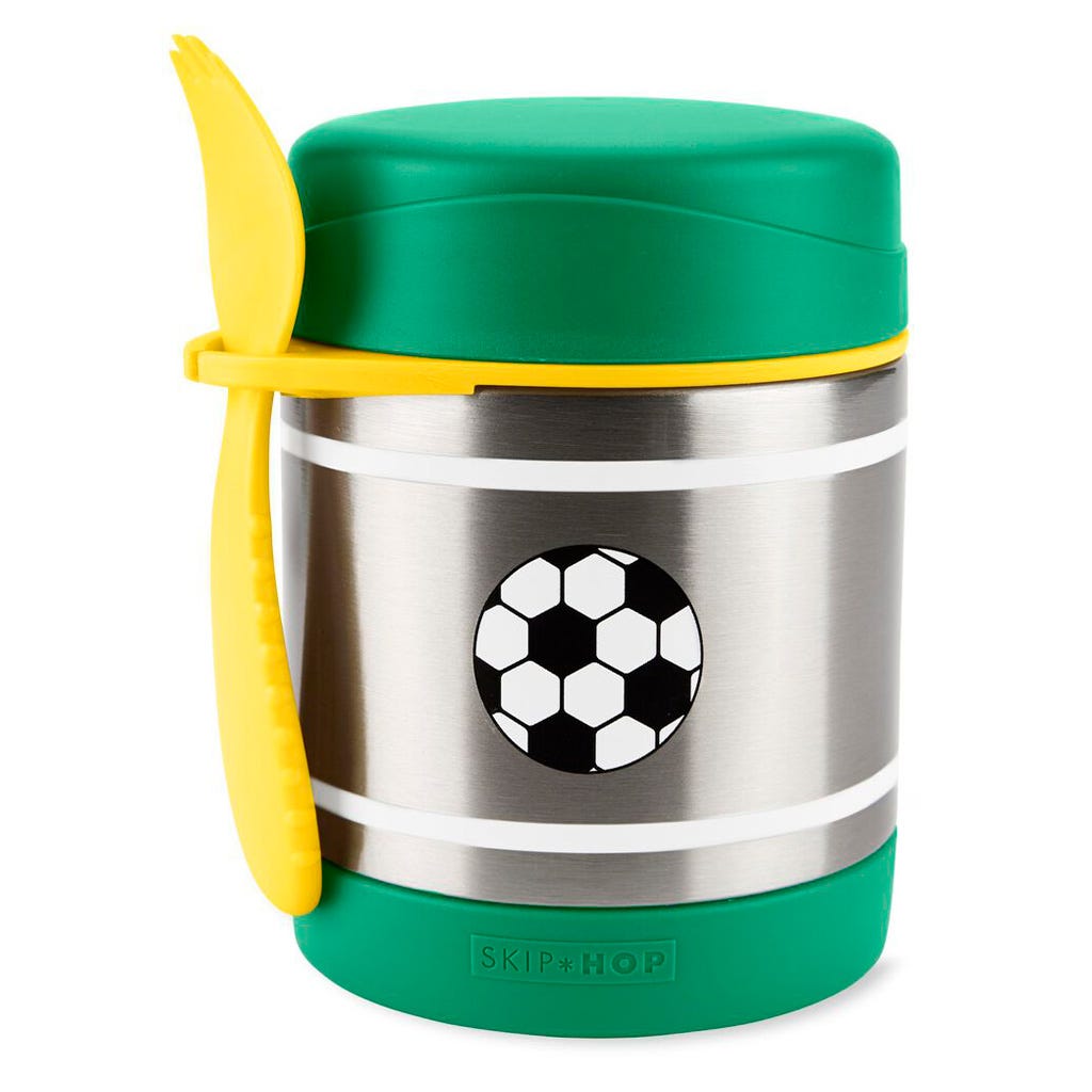 Envase Termico De Futbol Con Cuchara