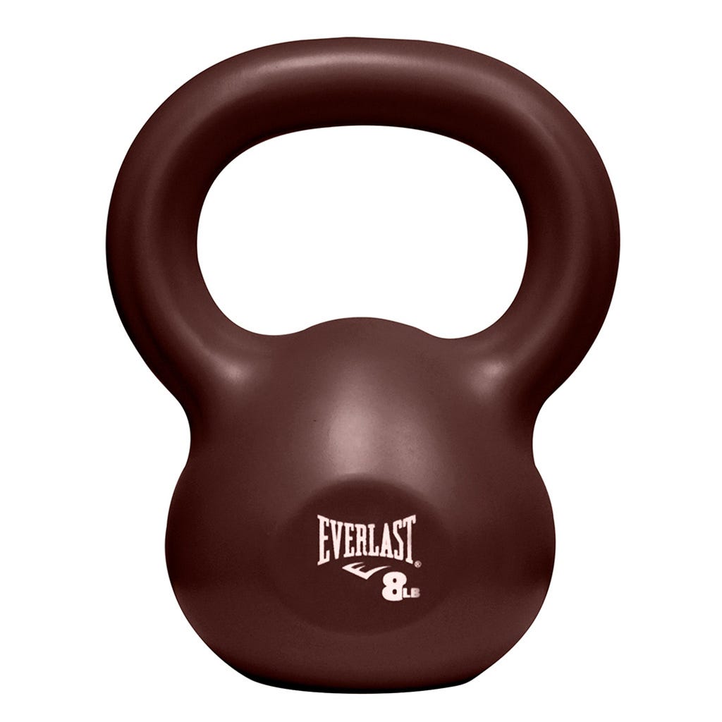 Mancuerna Kettlebell Rojo Vino PVC 8LB Everlast