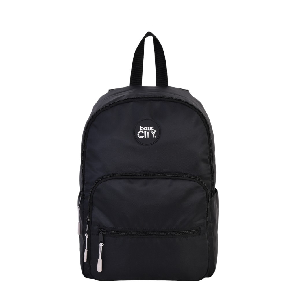 Bolso Escolar 15" Unx Black Basic City