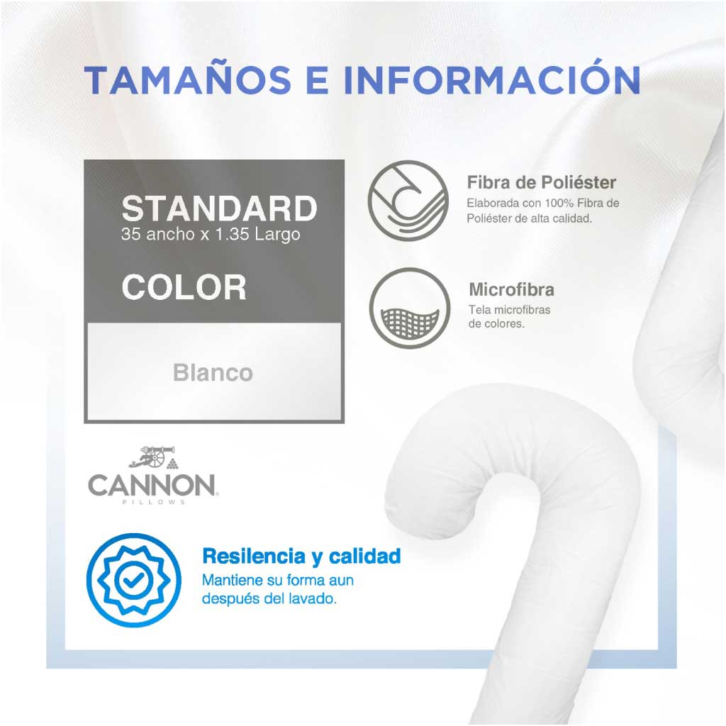 Almohada Corporal Full 35X140mtrs
