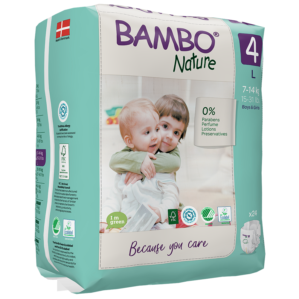 Pañal Bambo Nature Eco-Amigable Talla 4