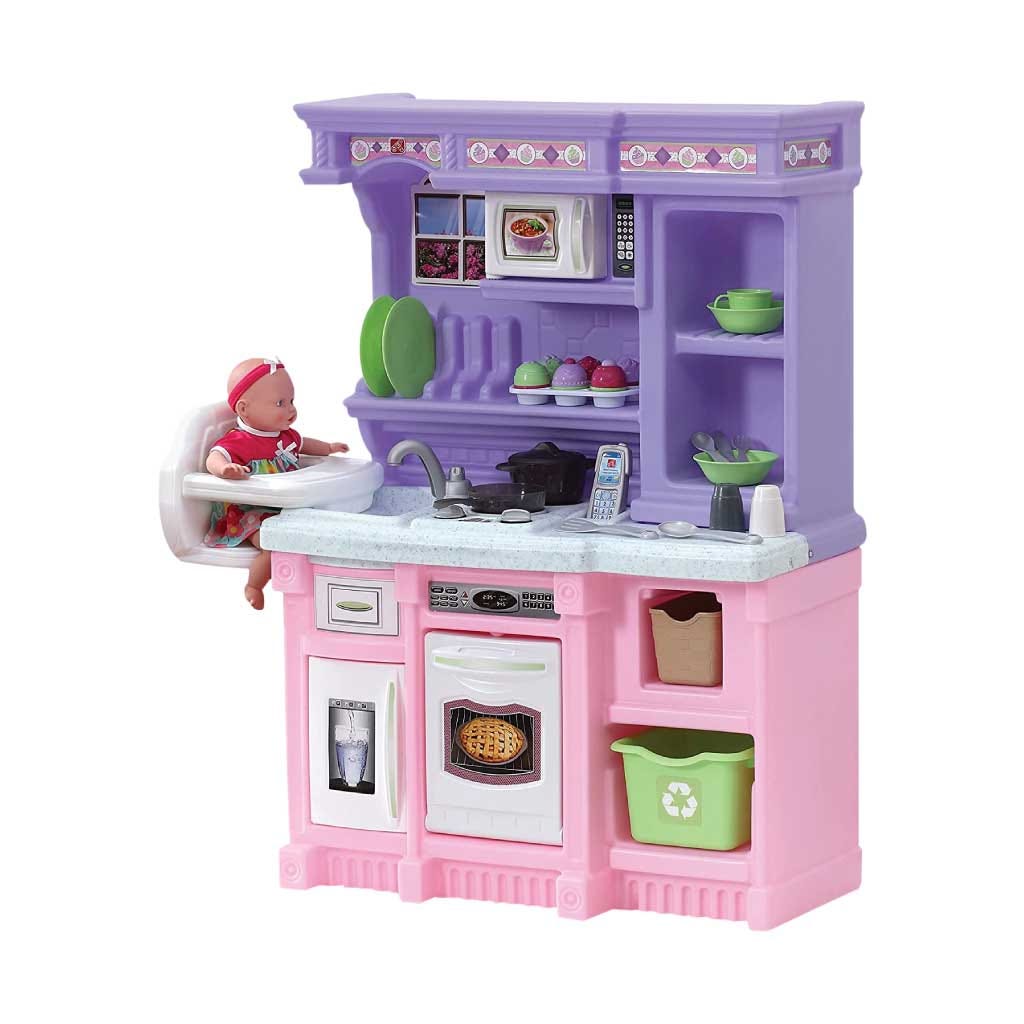 Cocina Rosada Con 30 Accesorios
