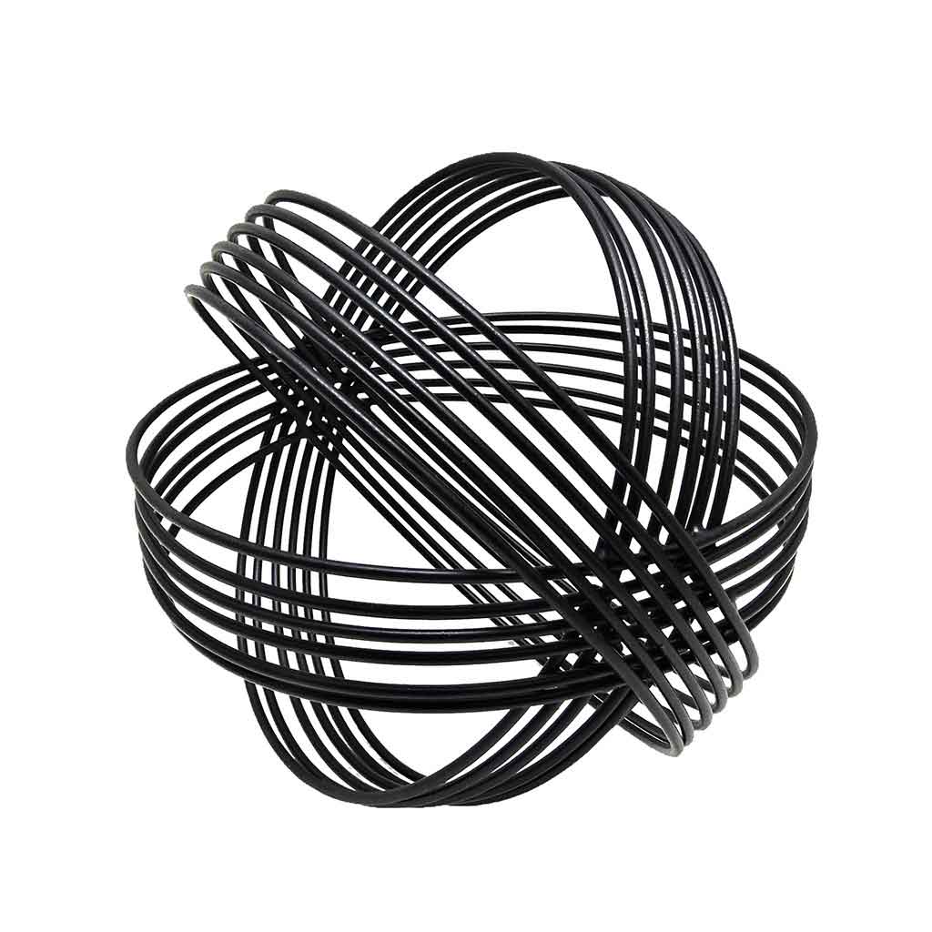 Bola Decorativa Negra 15x15cm