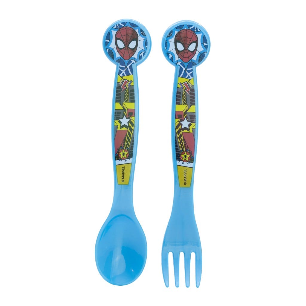 Cubiertos De Spider-Man Set 2 Pzs