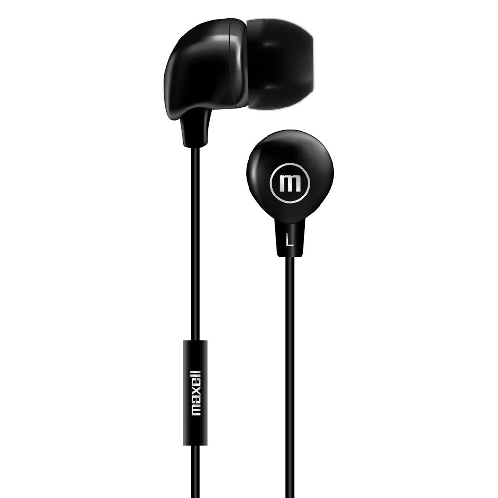 Audifonos Con Micrófono Negro Maxell