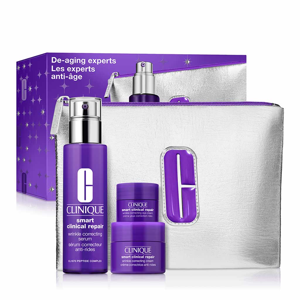 Clinique Set Tratamiento Antiedad Rostro De-Aging Experts: Smart Clinical Repair™ Holiday