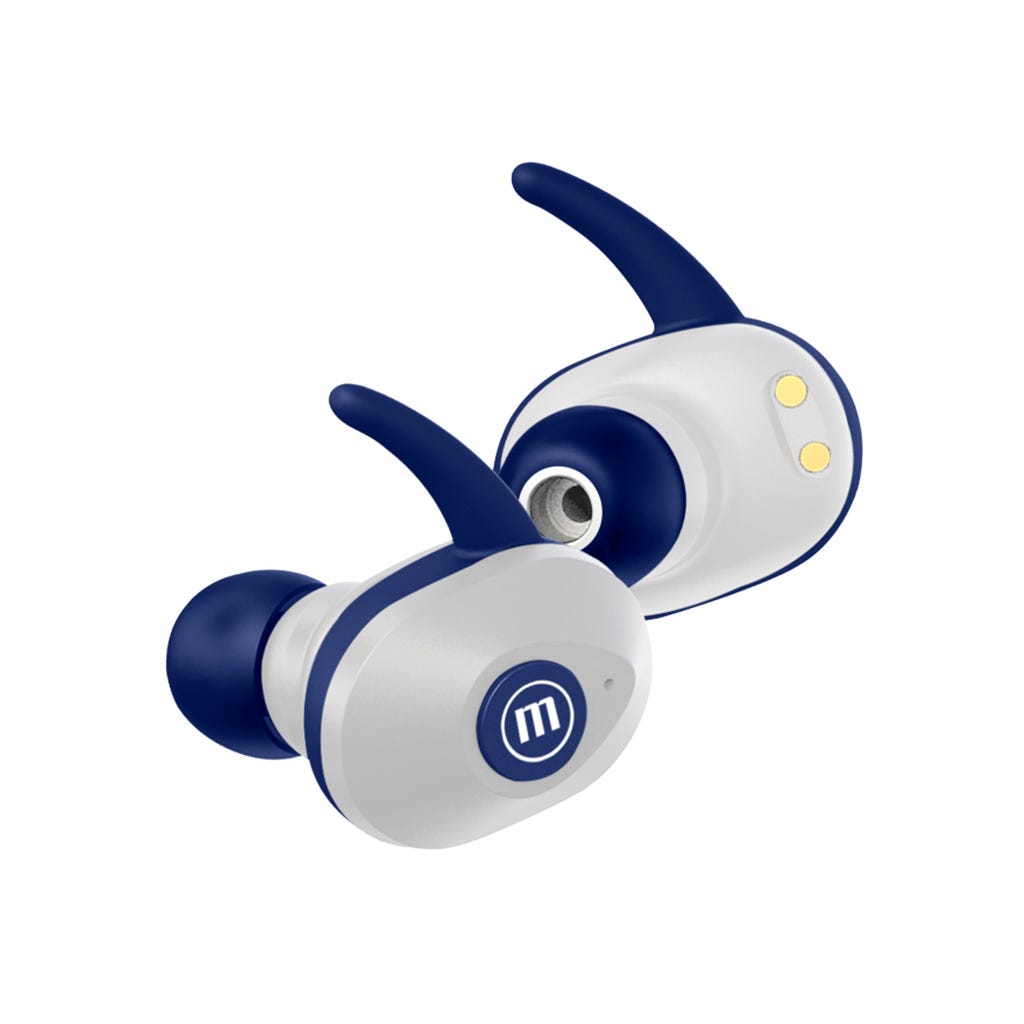 AUDÍFONOS Mini Duo - Limited Edition AZUL/BLANCO