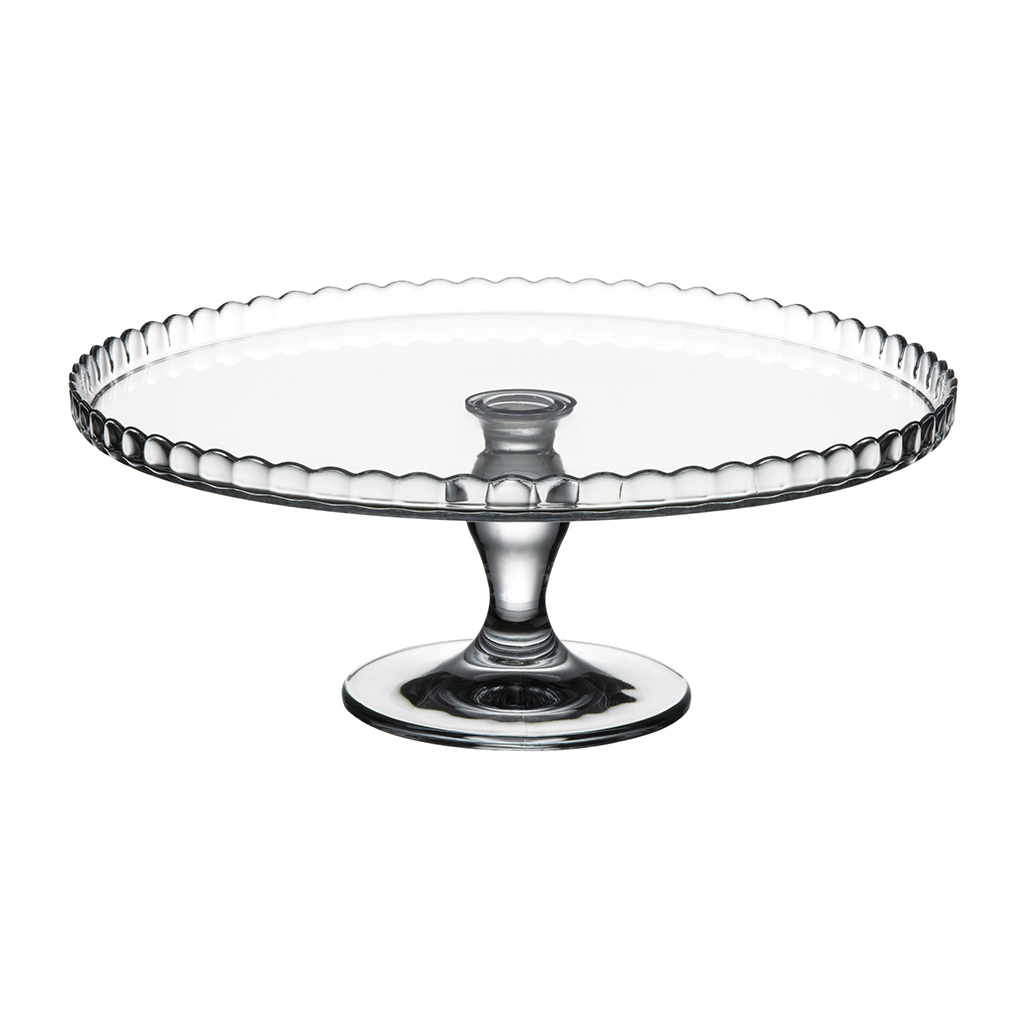 Soporte y exhibidor para dulce de vidrio transparente Patisserie.