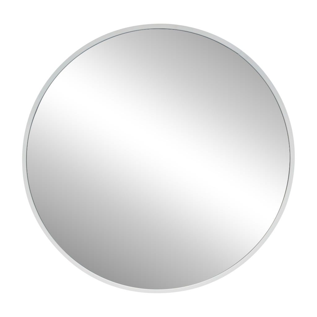 Espejo De Pared Borde Blanco 50X2.5Cm