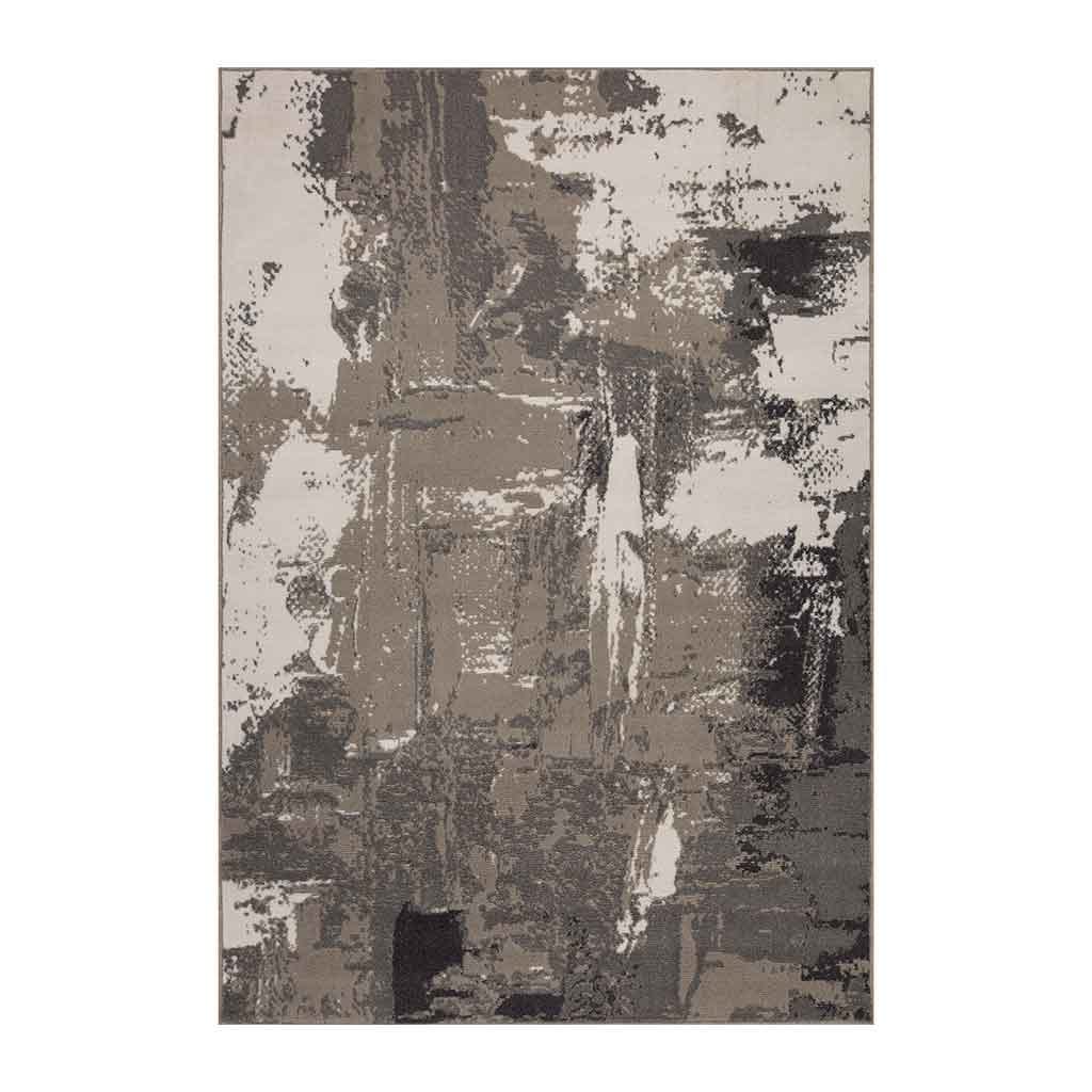 ALFOMBRA CON PATRÓN GRIS 160X235CM