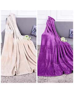 Cobija Coral Fleece Queen 200X220Cm Colores Surtidos