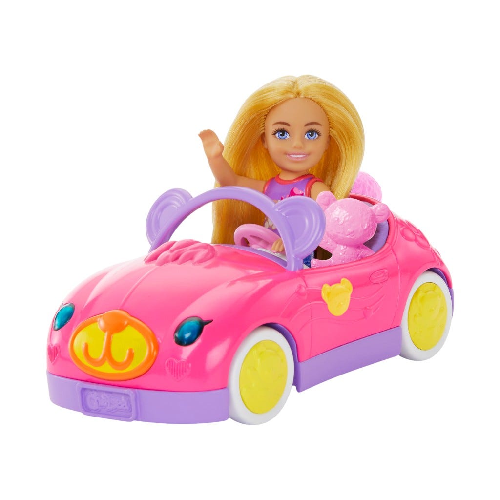 Barbie Set Chelsea Muñeca Y Auto Osito