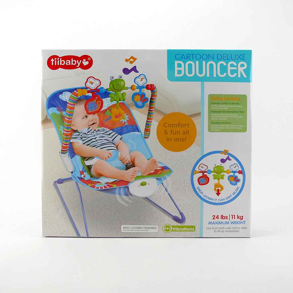 Mecedora Para Bebés De Tiibaby Cartoon Deluxe Bouncer