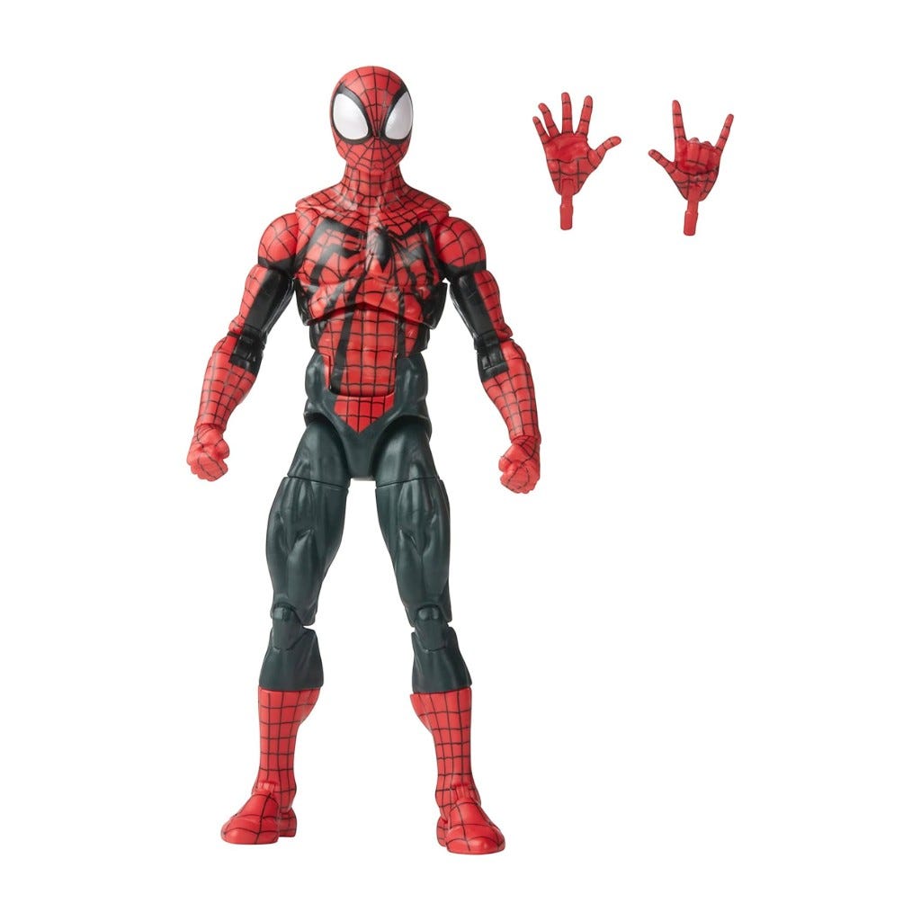 Beyond Spider-man Retro Ben Reilly Figura de acción Marvel Legends