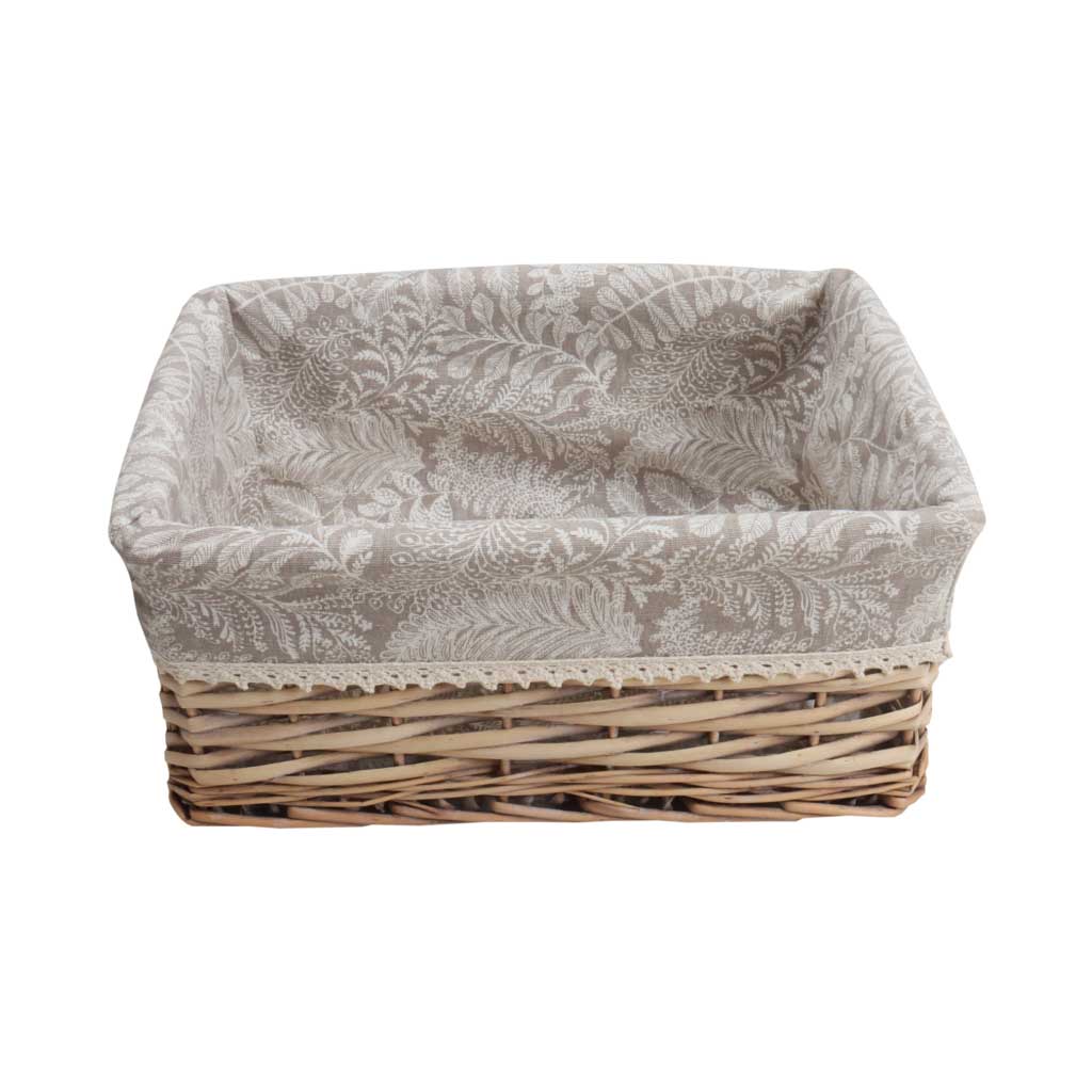 Cesta Cuadrada de Ropa Color Beige 34X25X15CM/13X10X6IN