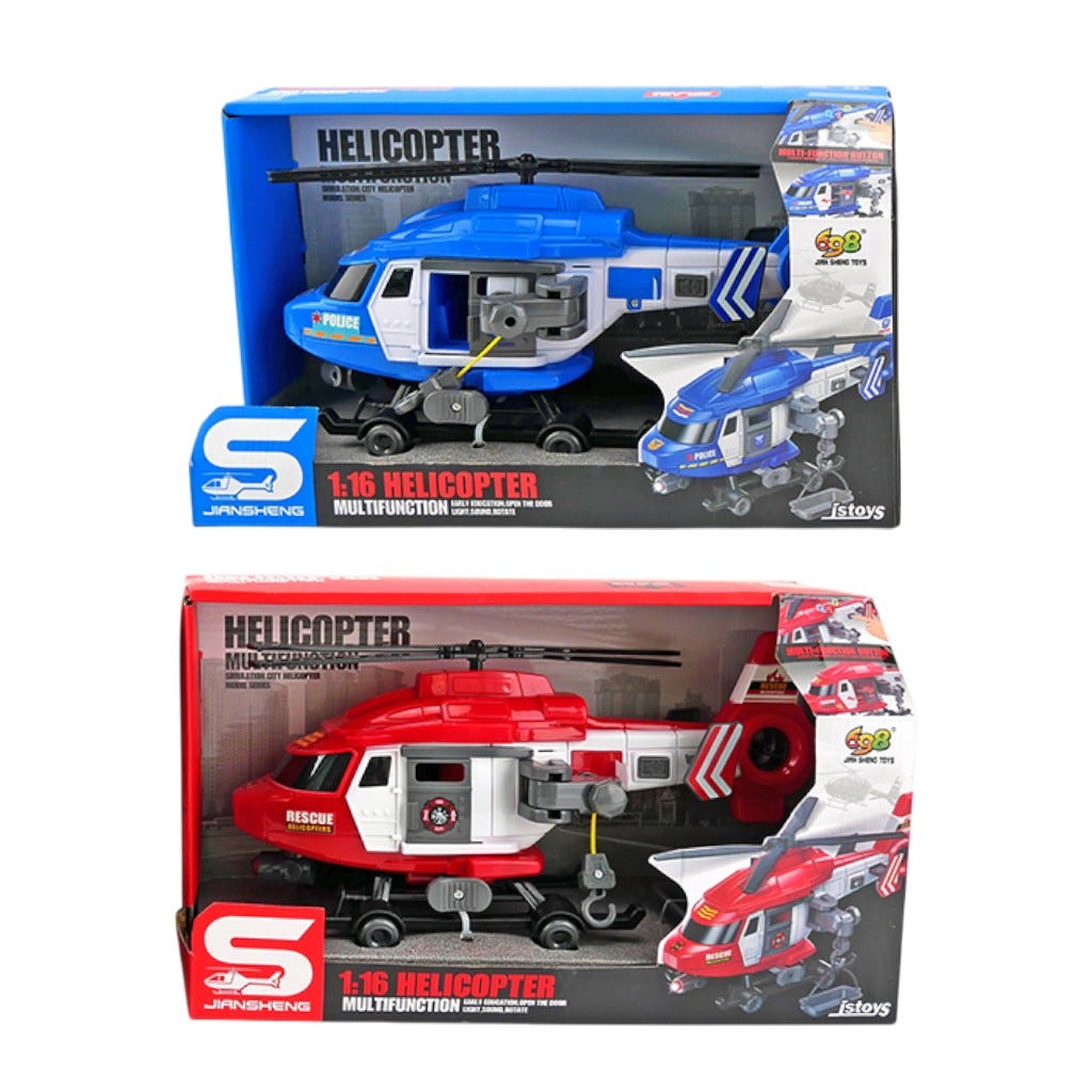 Helicóptero Multifuncion 1:16 Surtido