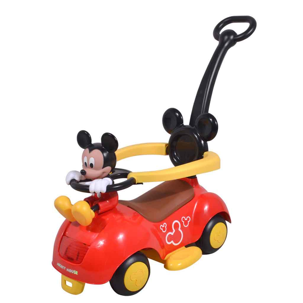 Coche Para Niños Con Guía Mickey Mouse