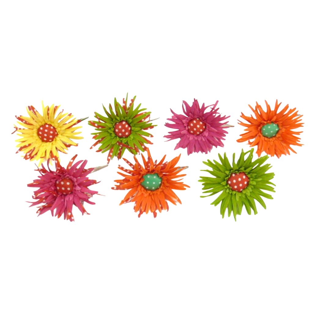 Flor De Gerbera Artificial Colores Surtidos 5In