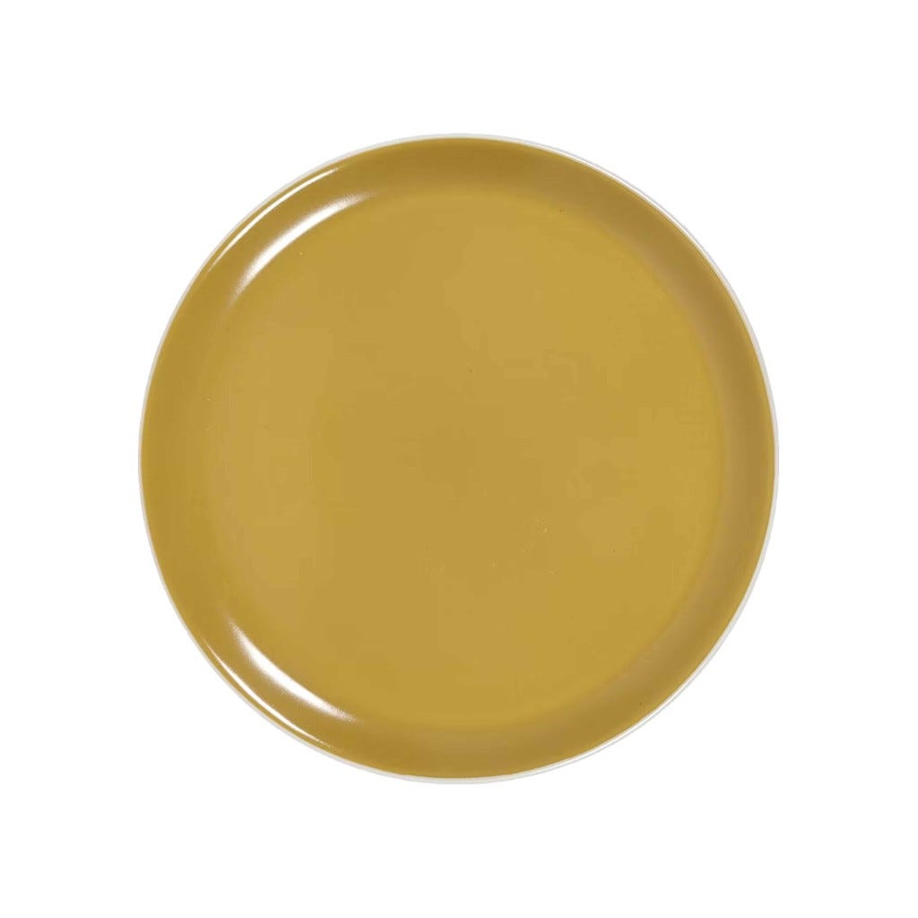 Plato De Ensalada Amarillo 20Cm