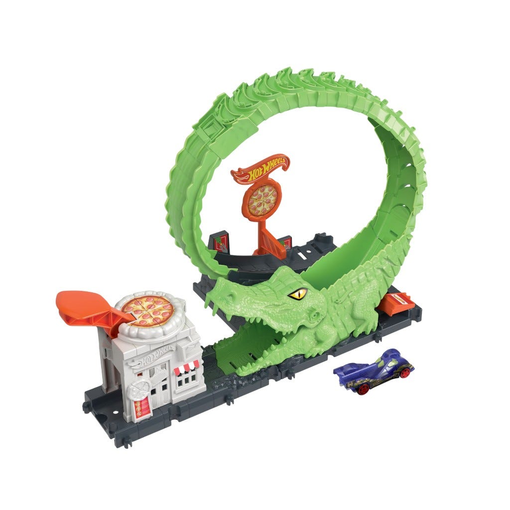 Hot Wheels City Pista Némesis Cocodrilo