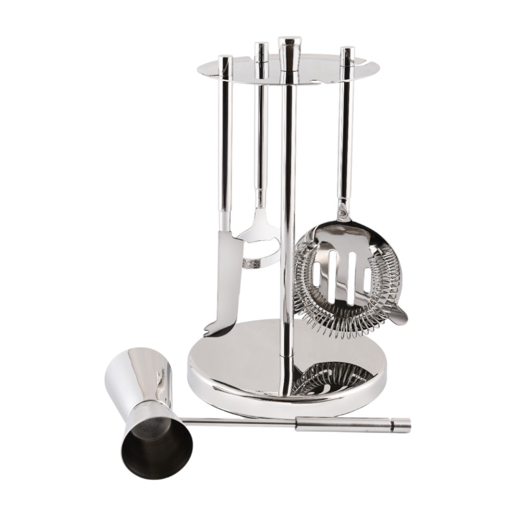 Juego De Utensilios De Bar Acero Inoxidable 5 Pzs