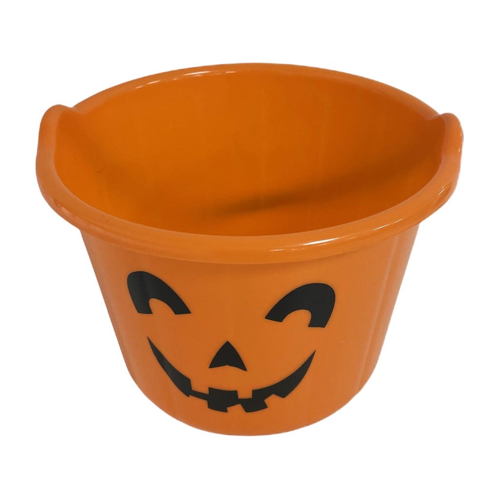 Cubeta De Halloween 20x15cm