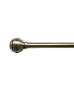 Cortinero metálico bronce extensible de 70 a 120 cm con terminales