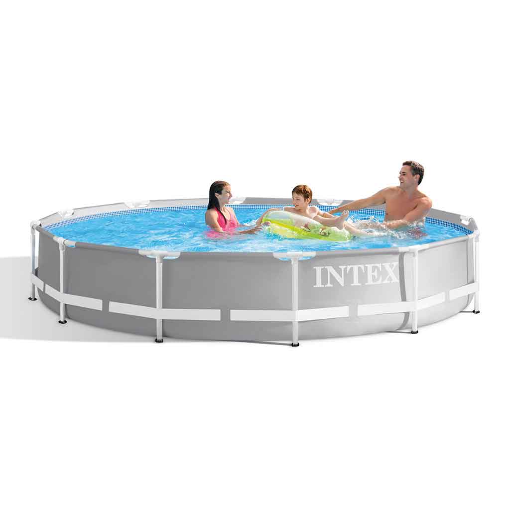 Piscina Con Marco De Metal 3.66mx76cm 6+