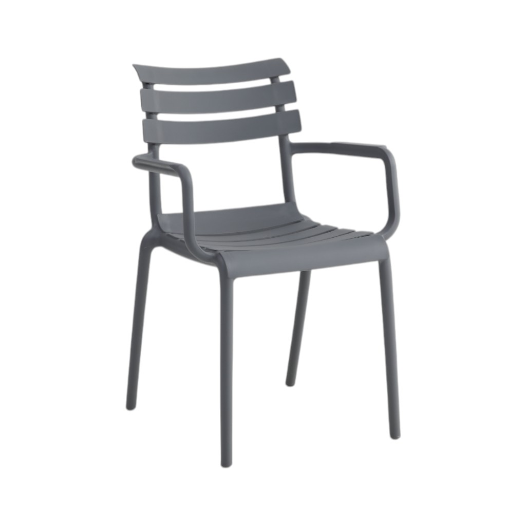 Poltrona De Comedor Hani Gris 55X40X80Cm