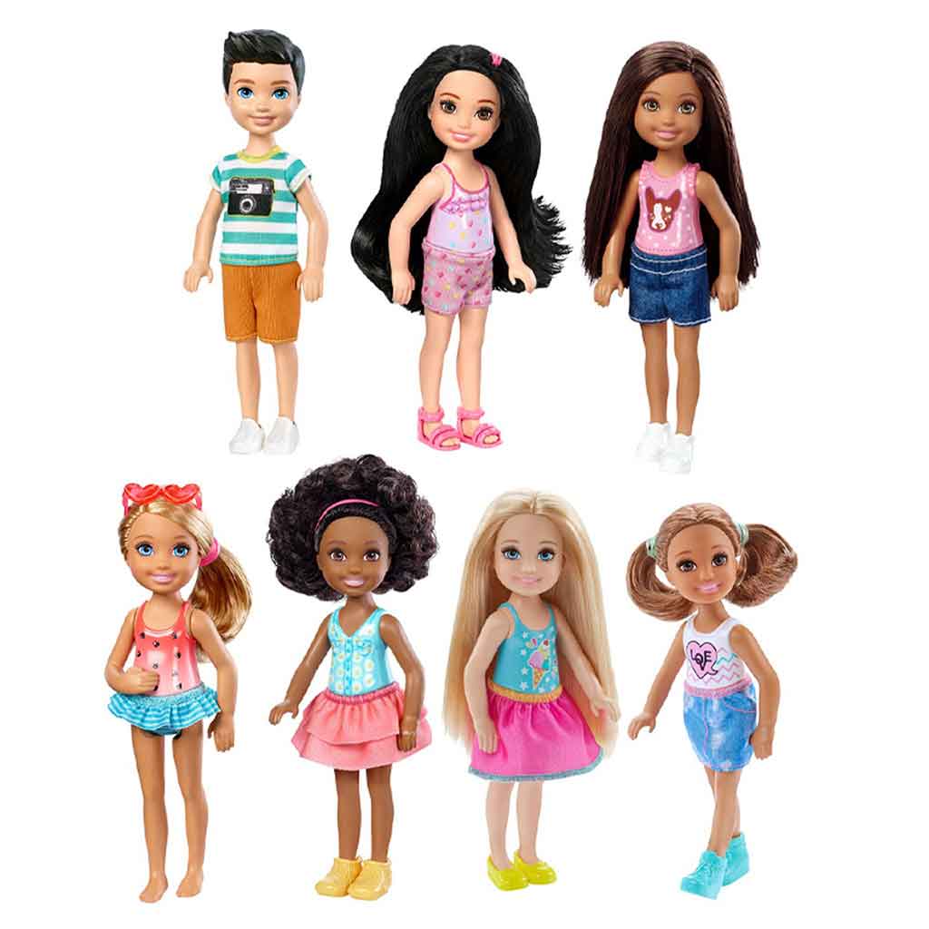 Barbie Chelsea Muñeca Morena con Vestido Espacial