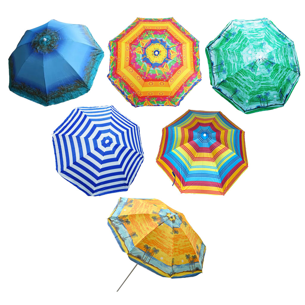 Sombrillas para exterior con estampados tropical surtidos