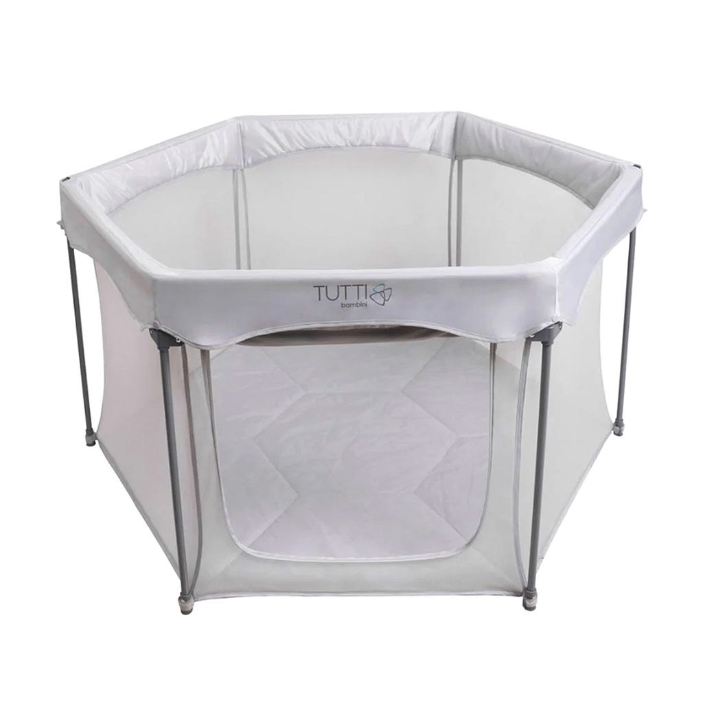 Corral Hexagonal Playpen Gris Tutti Bambini