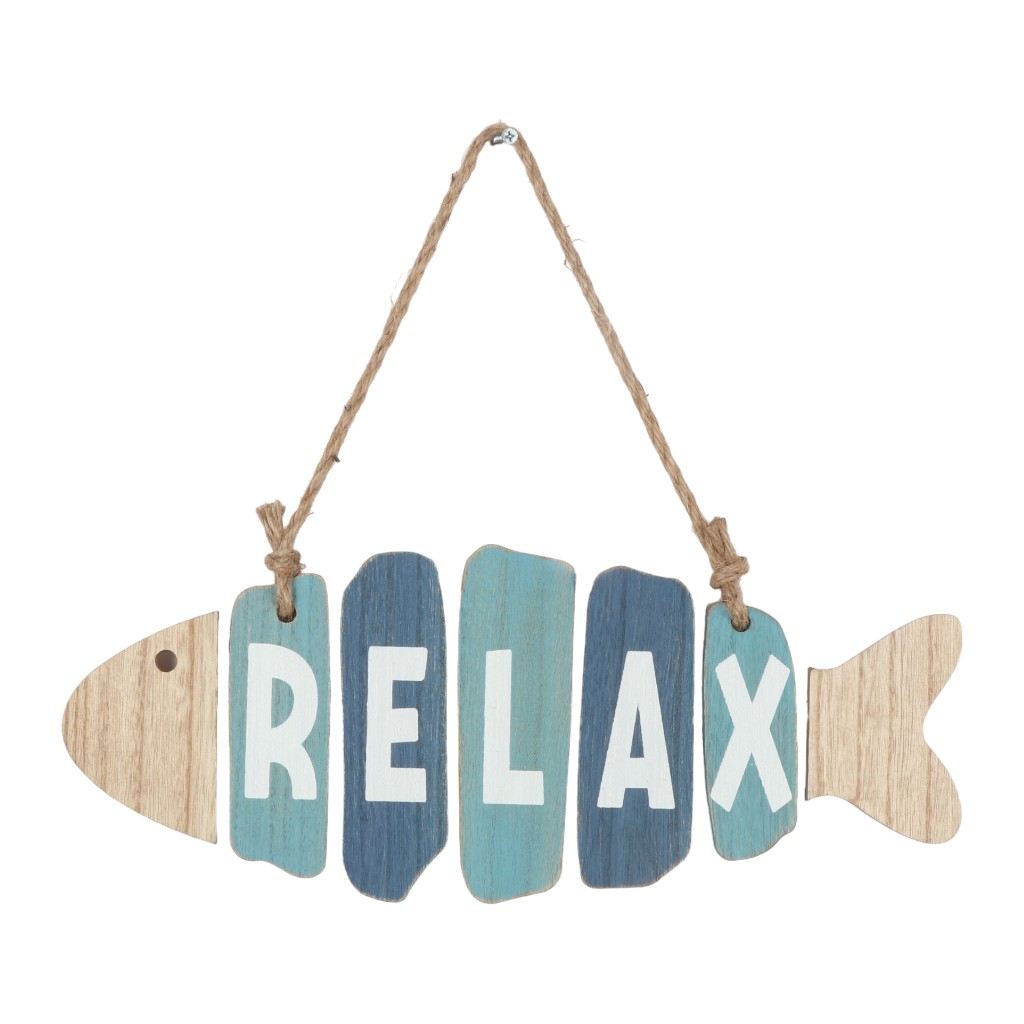 Decoracion De Pared Relax Fish 40x16x2cm