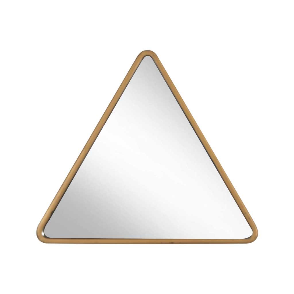Espejo con Forma Triangular Color Dorado
