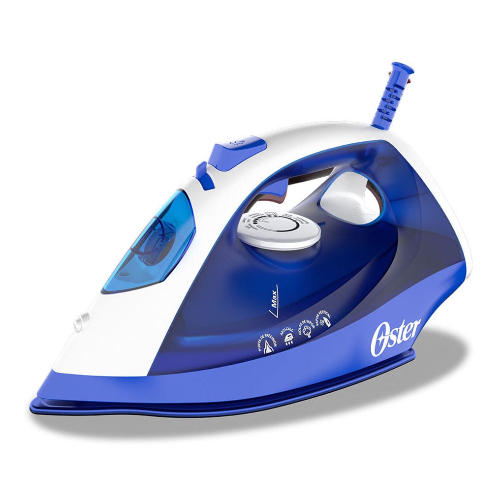 Plancha vapor antiadherente azul Oster