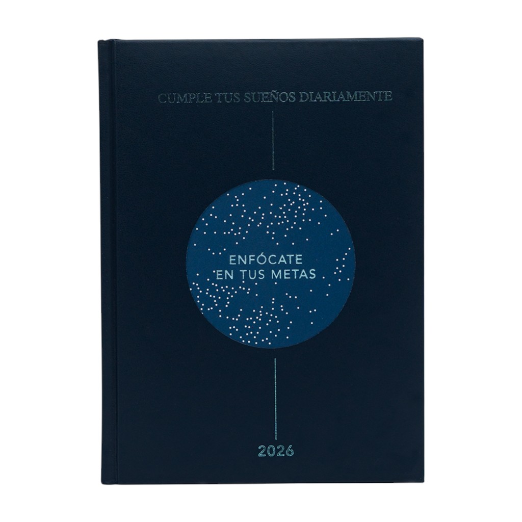 Agenda "Enfócate En Tus Metas" Azul