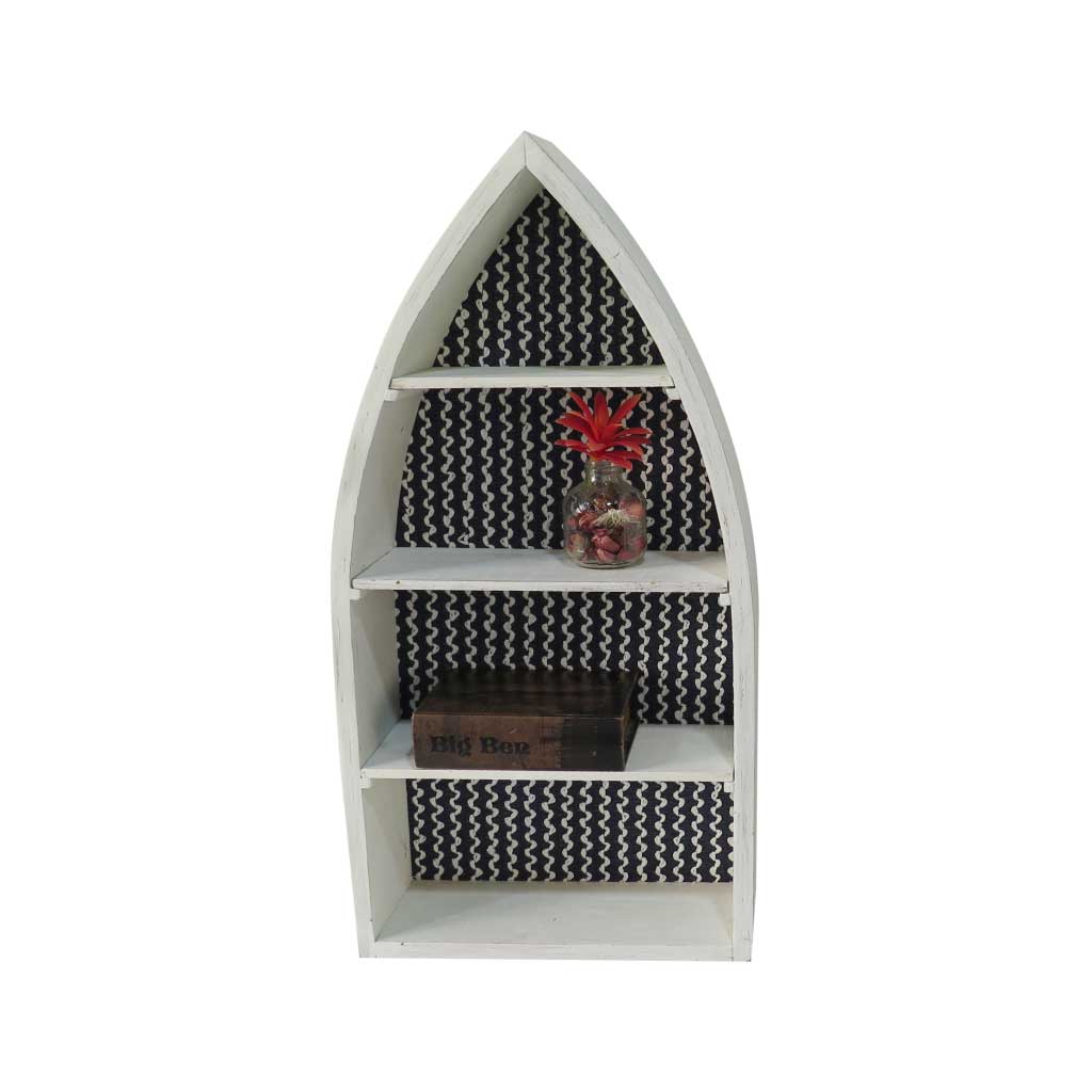 Estante de madera de pared decorativo 40X14.5X79.5CM