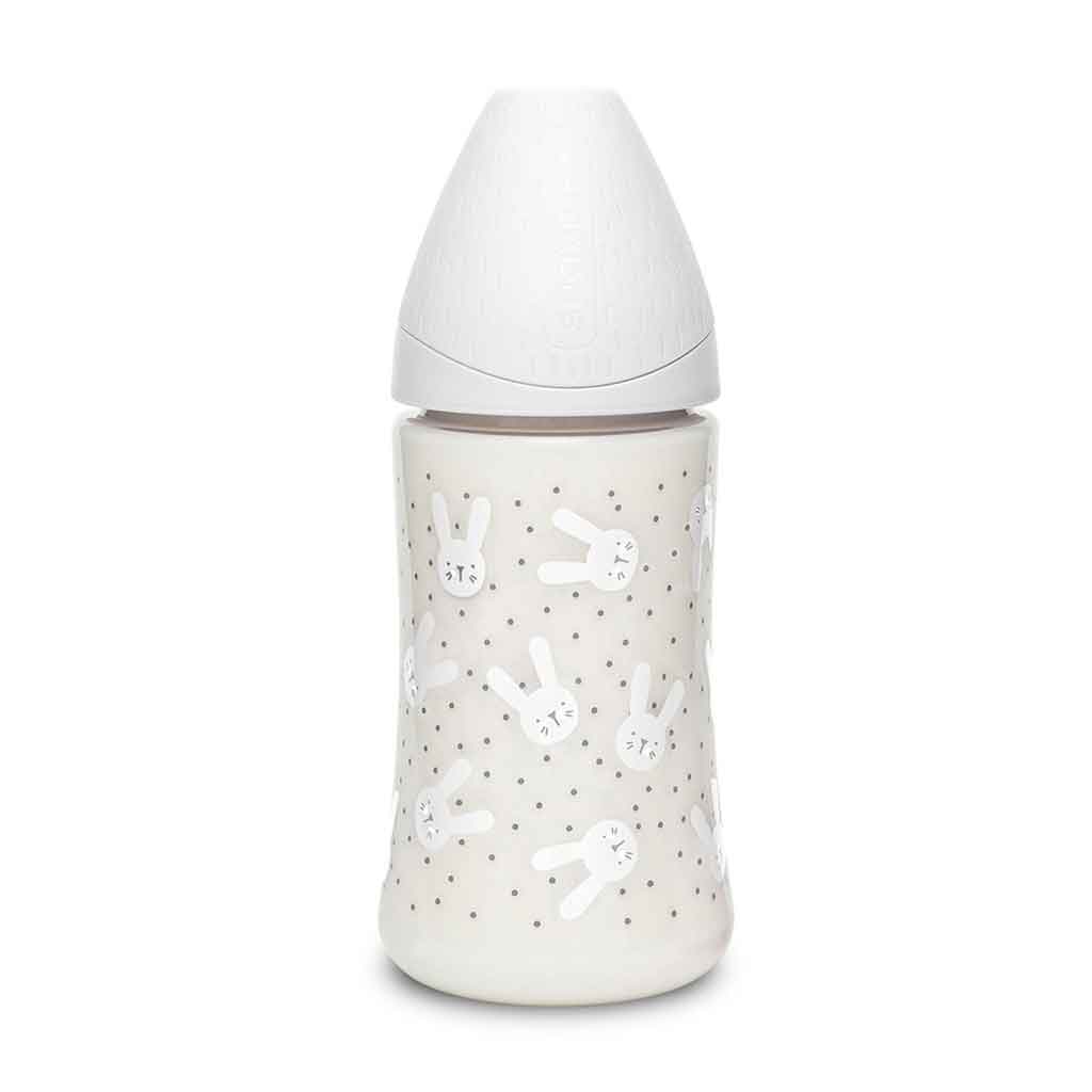 Hygge Conejo Gris Biberón 270 Ml Suavinex