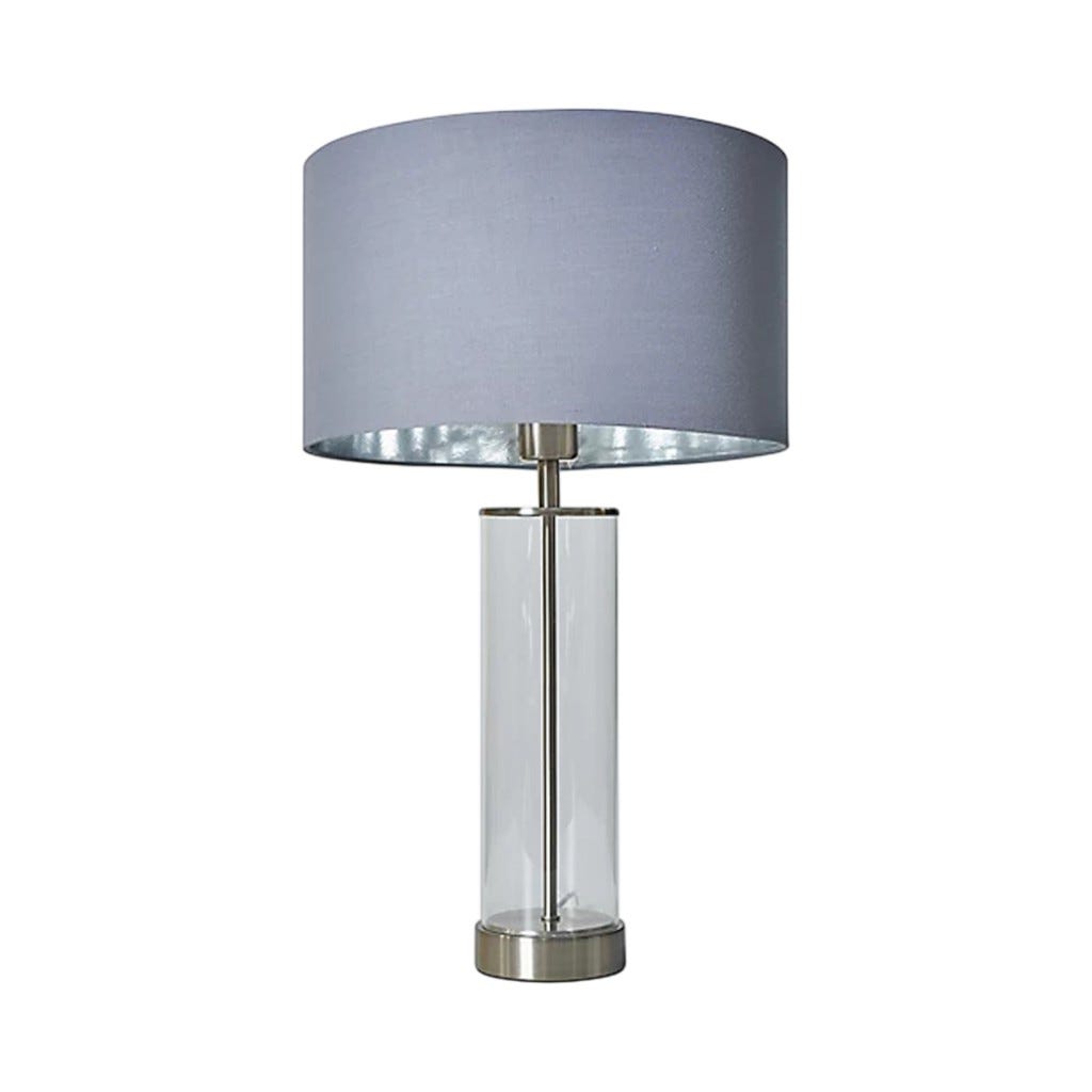 L&aacute;mpara Gris De Mesa