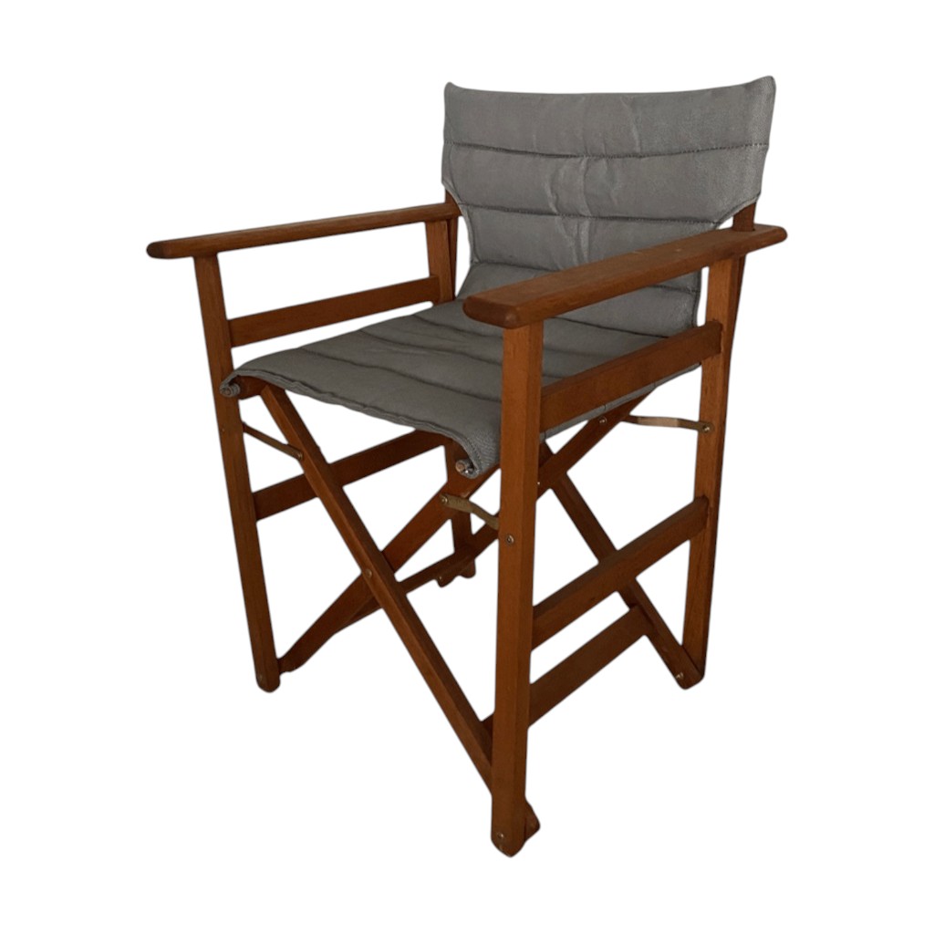 Silla Gris De Director Nolas 62X55X83Cm