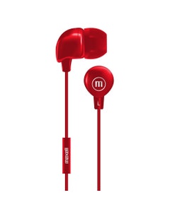 Auriculares Con Micrófono Rojo Maxell