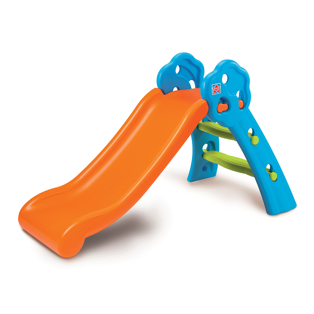 Tobog&aacute;n naranja y azul Qwikfold Fun Slide