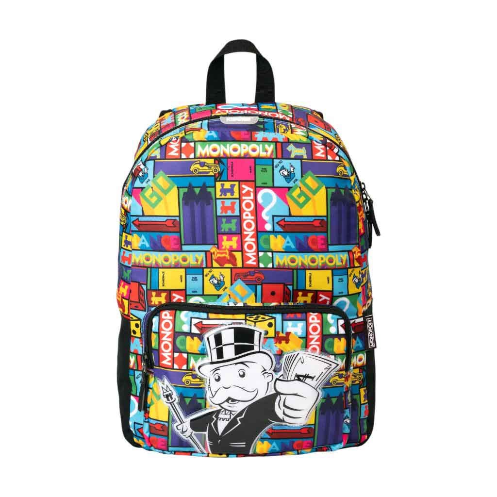 Bolso Escolar De 16" De 2 Compartimentos Monopoly