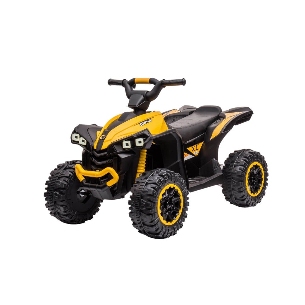 Cuatrimoto Recargable Amarillo Con R/C Atv 12V